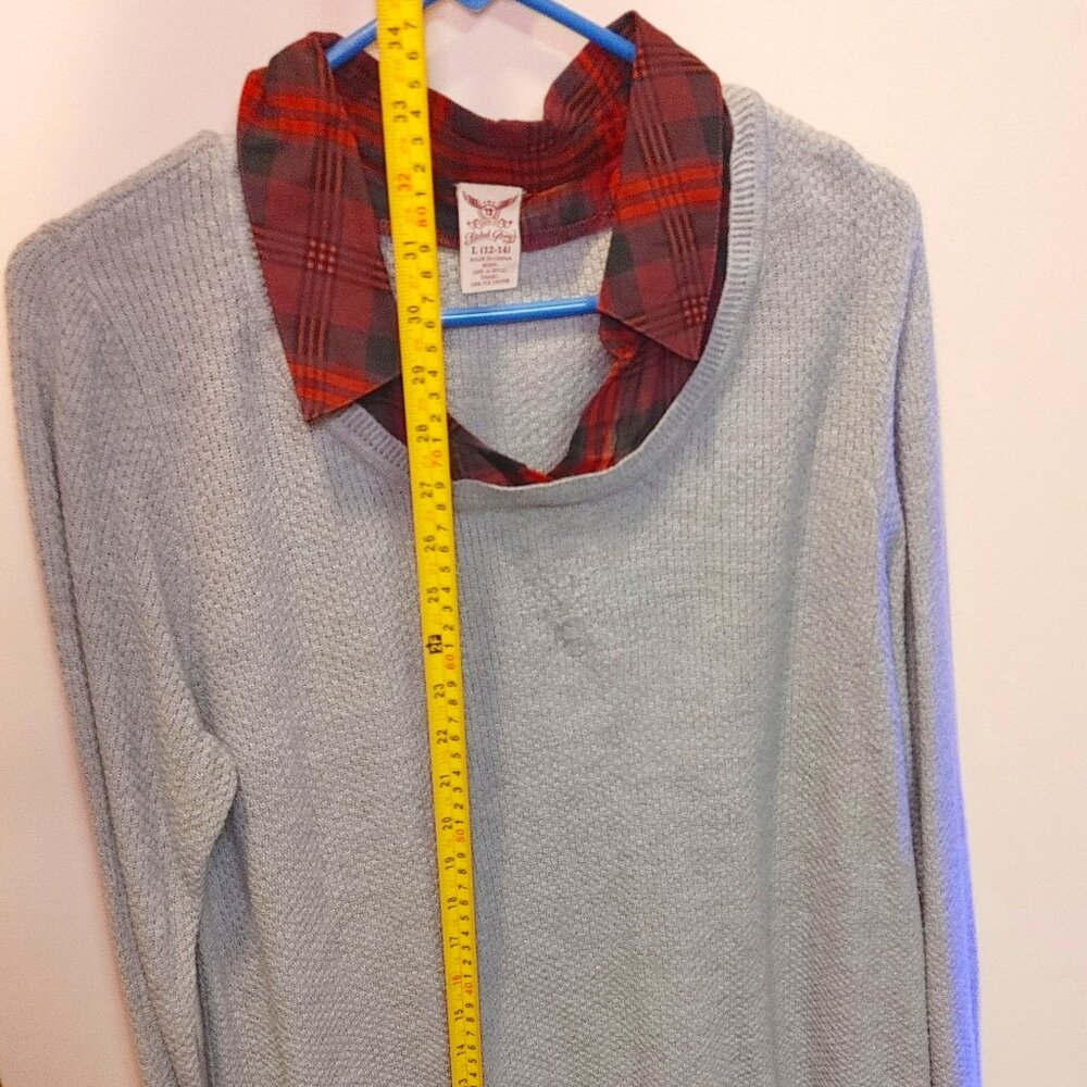 Women's Faux Collar Sweater
